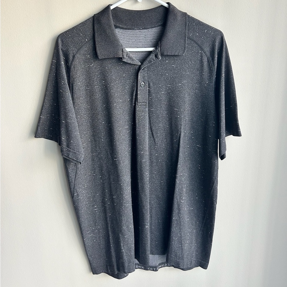 Lululemon Gray Polo Shirt